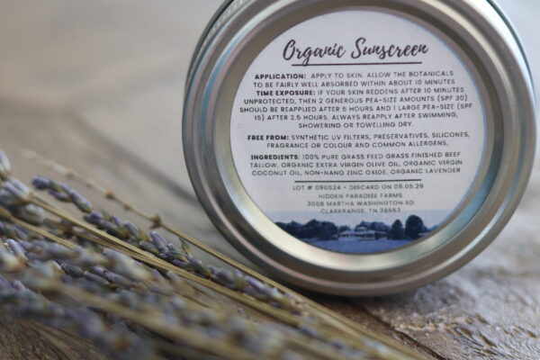 Organic Tallow Sunscreen - Image 3