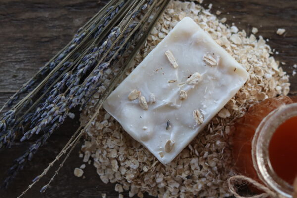 Organic Lavender Honey Oat Soap - Image 3