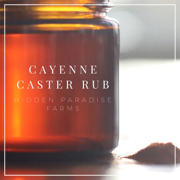 Cayenne Castor Oil Rub