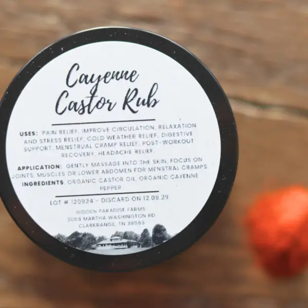 Cayenne Castor Oil Rub - Image 2